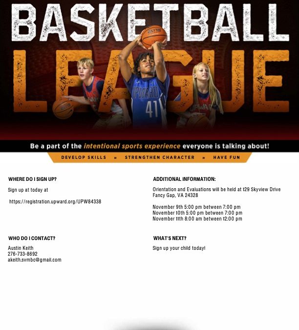 Upward Basketball 2023 Sky View Missionary Baptist Church Fancy Gap